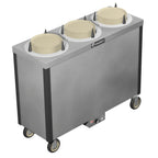 Thumbnail image #1 for Caddy CM-S-403-H Heated Enclosed 3-Compartment Dish Dispenser for Round Plates, 9-5/8 to 10-1/8 in.
