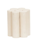 Thumbnail image #1 for Cal-Mil Newport 22453-7BASE Round Pedestal Riser Base, 6" Diameter x 7"H, White-Washed Pine Wood