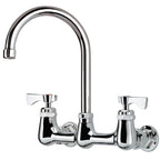 Thumbnail image #4 for Krowne Royal Series 14-801L Commercial Backsplash-Mount Faucet, 8-Inch Centers, 6-Inch Gooseneck Spout, Ceramic Valve, Low Lead Case of 6
