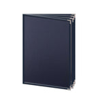 Thumbnail image #1 for Risch Pajco 2006 8.5X11 Semi-Flexible 8-1/2 x 11 Booklet Menu Cover, 6-View, Stitched Leatherette, Metal Corners Case of 25