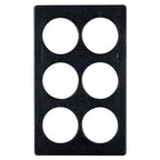 Thumbnail image #1 for G.E.T. Bugambilia T0A18-MOD Single Tile, 20-13/16" x 12-3/4", Cast Aluminum with Resin Coating, Six Round Openings, Smooth Finish