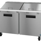 Thumbnail image #5 for Hoshizaki Steelheart SR60B-24M Two-Section 60-Inch Mega Top Refrigerated Prep Table, 24-Pan, Stainless Steel, Front-Breathing