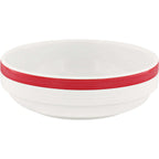 Thumbnail image #1 for Libbey Dialog by Bauscher 680301211425467 Round Embossed Porcelain Pasta Bowl, 9.5 oz., 4-4/5" Diameter