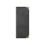 Thumbnail image #1 for Risch Seville SEVDX-4V 4.25X11 Antimicrobial Hardback Faux-Leather Menu Cover, 4-View Booklet, 4-1/4" x 11" Case of 25