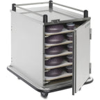 Thumbnail image #1 for Dinex Tvl DXPTVL2T1D12 Stainless Steel Non-Insulated Tray Delivery Cart, 1-Door, 1-Compartment, 12-Tray Capacity