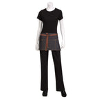 Thumbnail image #1 for Chef Works AW054-BLK-0 Cotton Denim Waist Apron, 12"L x 23"W, Black, 3 Pockets