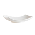 Thumbnail image #1 for CAC China Accessories PCH-8 Porcelain Free-Form Plate, 8 x 6 Inches, Bone White Case of 3 Dozen