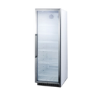 Thumbnail image #1 for Summit Commercial SCR1400W Commercial Beverage Center, 12.7 cu. ft., One-Section, White, Glass Door, Right-Hinged