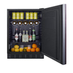 Thumbnail image #2 for Summit Commercial FF708BLSSIFADA Commercial Reach-In All-Refrigerator, 5.1 cu. ft., Solid Full Hinged Door, ADA Counter-Height