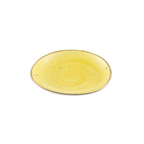Thumbnail image #1 for CAC China Tucson TUS-8-SFL Porcelain Irregular Round Plate, 8-1/4", Reactive Glaze, Sunflower Case of 3 Dozen