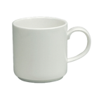 Thumbnail image #1 for 1880 Hospitality Cromwell by Oneida® W6030000560 10 oz Stackable Porcelain Coffee Mug, Warm White Case of 3 Dozen