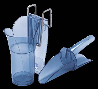 Product image #2 for Saf-T-Scoop 6-10 oz. Bar Ice Scoop and Guardian Holder System, Blue