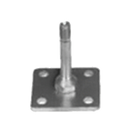 Thumbnail image #1 for Eagle Group A208627 Square Stainless Steel Shelving Foot Plate