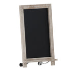 Thumbnail image #1 for Flash Furniture Canterbury HFKHD-GDI-CRE8-822315-GG Magnetic Tabletop Chalkboard, Black, 12 x 17 in, Weathered Finish, Scrolled Legs