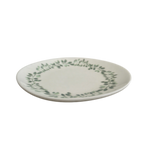 Thumbnail image #1 for Mikasa Hospitality 1972 5327744 Garden Green Vitrified Stoneware Coupe Plate, 8.3 x 7.5 Inch Case of 12