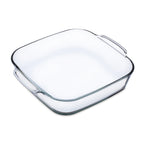 Thumbnail image #1 for Kadra Kitchenware Simax SX-7286 Square Glass Roaster, 1.75 qt. Case of 6