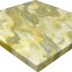 Thumbnail image #1 for ATSMFG ATS AT&S-ATR3636-Y/G MFG Square Resin Table Top, 36" x 36", Two-Tone Yellow/Green, 2" Drop Edge