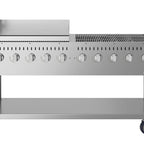 Thumbnail image #6 for Koolmore CGKIT7-G36 72-Inch Mobile Propane Grill/Charbroiler with 36-Inch Carbon Steel Griddle and 10 Burners