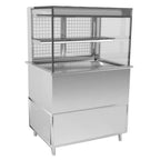Thumbnail image #1 for RPI Industries Vienna VIAS2-20-R-SQ-SC-INS Self-Service Grab-N-Go Refrigerated Display Case, 31-1/2" W, Self-Contained, Square Glass