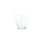 Thumbnail image #1 for G.E.T. GET SW-1712-CL Plastic Rocks Tumbler, 12 oz, Clear Ribbed SAN Case of 2 Dozen