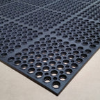Thumbnail image #1 for Cactus Mat Vip 3520-C1 Rubber Anti-Fatigue & Anti-Slip Mat, 58-1/2" x 39", 7/8" Thick, Black