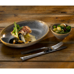 Thumbnail image #2 for Cardinal Evo Granite By Dudson EG229 9" Round Stoneware Coupe Plate with Rolled Edge Case of 2 Dozen