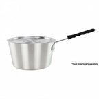 Thumbnail image #1 for Tuxton China Tuxware WASEL096 3 qt Aluminum Saucepan with Lid and Riveted Plated Cast Iron Handle Case of 6