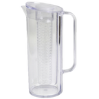 Thumbnail image #1 for TableCraft Products PP322FIN Infusion Beverage Pitcher, 2 qt., with Lid, Clear SAN Case of 6