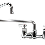 Thumbnail image #4 for Krowne Royal Series 14-824L Splash-Mounted Commercial Faucet, 24-Inch Jointed Spout, 8-Inch Centers, Ceramic Cartridge Valve, Low-Lead