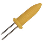 Thumbnail image #1 for Stanton Trading 3132 Corn Holder with Metal Prongs and Yellow Handles Case of 24 Gross