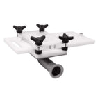 Thumbnail image #1 for Omcan Trento 46966 Talsa Hamburger Patty Former, for H-Series hydraulic sausage stuffers, AR107 standard plate, (available patty sizes: (dia x