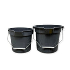 Thumbnail image #1 for ABCO T090302 14 qt Gray Plastic Pail with Fill Lines and Wire Handle 1 Dozen