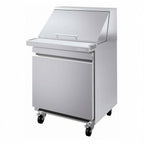Thumbnail image #1 for Infrico USA IRT-UC27PMT Refrigerated Sandwich/Salad Prep Table, Megatop, 1 Door, 12-Pan Capacity, Bottom-Mounted Refrigeration