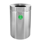 Thumbnail image #1 for Alpine Industries ALP475-50-CO Compost Can, 50 Gallon, Stainless Steel