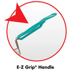 Thumbnail image #1 for AllPoints Foodservice Parts & Supplies EZ-Grip 2251100 Rectangular Fryer Basket, Nickel-Plated Steel, 17-1/8"L x 8-3/8"W x 6"H, Teal Handle