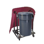 Thumbnail image #1 for SPG International Kelmax 4G0415 Mat Cart, Galvanized, Holds Up to 10 Mats, 5-Inch Swivel Casters