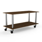 Thumbnail image #1 for Steelite International Mogogo, Modular MGCMDX01WSXW 2-Tier Rectangular Modular Serving Table, Laminated Wood, 71" x 29-1/2" x 35"H