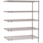 Thumbnail image #1 for Metro Super Erecta SE-1824K4-63-A5 Add-On Wire Shelving Unit, 24"W x 18"D x 63"H, 800 lb. capacity per shelf, 2000 lb. capacity per unit, 1" shelf
