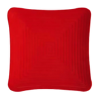 Thumbnail image #1 for G.E.T. Red Sensation ML-63-RSP Red Melamine Square Plate, 10-1/4", Flared Edge Case of 12