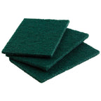 Thumbnail image #1 for Libman Commercial 66 Scouring Pads, 6 x 4 Inches, Rectangular, Polyamide, Green Case of 12