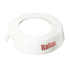 Thumbnail image #1 for TableCraft Products CM4 Dispenser ID Collar, Italian Imprint, White Plastic, Fits 48 oz. Dispenser