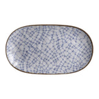 Thumbnail image #1 for Steelite International Creations, Melamine 7900BR708 Oval Melamine Plate, 14 x 8 in, Tribeca Pattern 1 Dozen