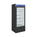 Thumbnail image #1 for Norpole, Inc. NPGF1-SB 23 cu. ft. One-Section Reach-In Glass Door Freezer, Black, Bottom-Mounted Refrigeration