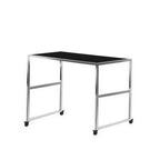 Thumbnail image #1 for Eastern Tabletop NT7694GGBKS Nesting Buffet Table with Storage Shelf, Reversible Gray/Black Laminate Top and Casters