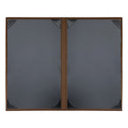 Thumbnail image #2 for Risch Chesterfield CH-2V 8.5X14 Double-Fold Faux-Leather Menu Cover, Padded Ostrich Texture, 2-View, 8-1/2 x 14 in Case of 25