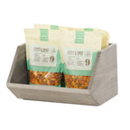 Thumbnail image #1 for Cal-Mil Aspen 23762-9-110 Angled Rectangular Wood Box Top, Gray-Stained, 12"W x 9"D x 7"H