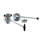 Thumbnail image #1 for Component Hardware Encore DSS-8000 Universal Rotary Waste Outlet, 12" Handle, Overflow Outlet, 3-1/2" Sink Opening, 1-1/2" & 2" NPT