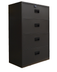 Thumbnail image #6 for 36-Inch Charcoal Black Lateral Filing Cabinet with 4 Drawers