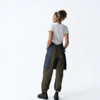 Thumbnail image #1 for Chef Works ABN12-IBL-0 Indigo Blue 100% Cotton Bib Apron with Adjustable Snap-On Neck Strap