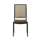 Thumbnail image #3 for G & A Commercial Seating Harlan 2601-AL GR7 Stackable Banquet Chair, Upholstered Square Back and Seat, Grade 7 Upholstery, 12-Gauge Aluminum